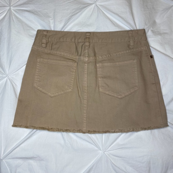 Tory Burch Tan Mini Skirt Size 26 - Picture 2 of 4
